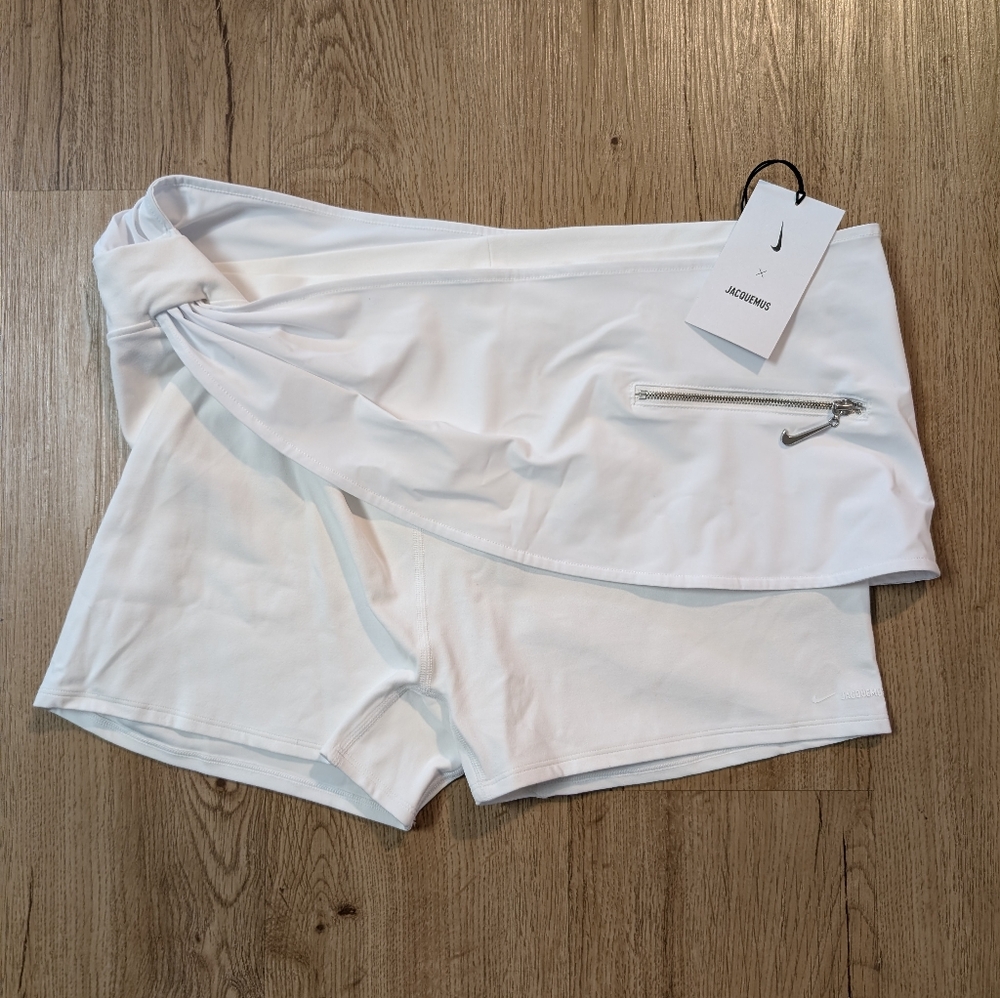 Nike White Women's Skort Shorts with Zip Pocket
